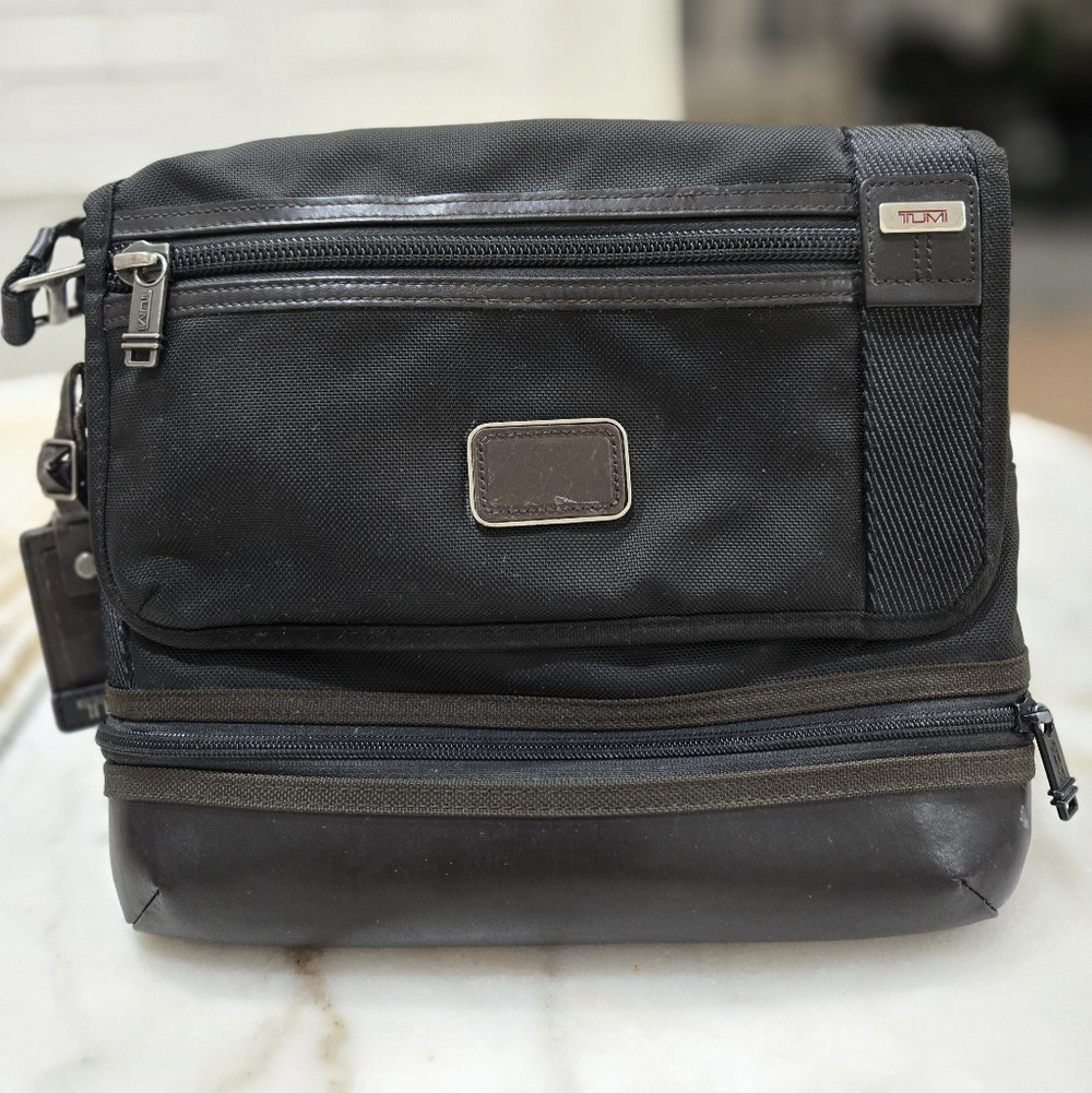 Tumi Black Crossbody Messenger Bag